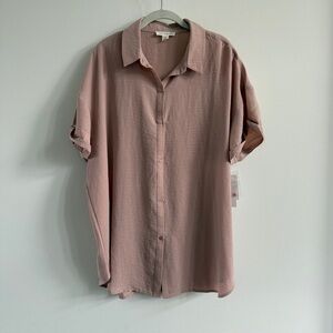 NWT Treasure & Bond Oversized Short Sleeve Tunic